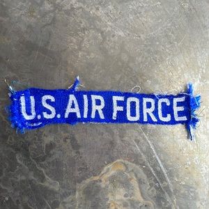 U.S. AIR FORCE blue tape patch, vintage